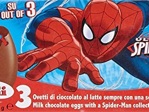 Zaini Spiderman Chocolate Egg with 3D Collectable 60 g (Pack of 12)